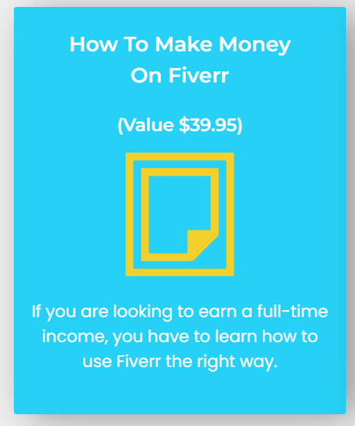 MAKE MONEY ON FIVERR VALUE $39.95